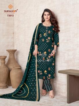 Suryajyoti trendy cotton vol 73 wholesale cotton dress materials in hyderabad